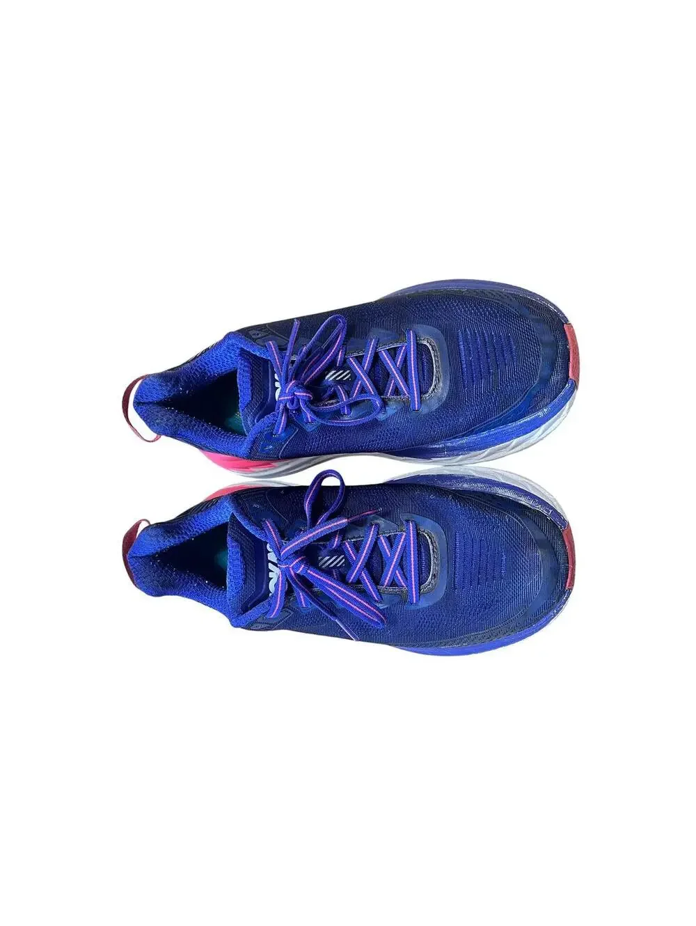 Hoka One One Bondi 5 Women Shoes Size 9 Navy /Pink Running Training Sneakers - Picture 2 of 6